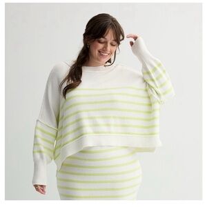 NWT - SO Striped Sweater and Skirt (sweater and skirt - 2X and a sweater in 3X)